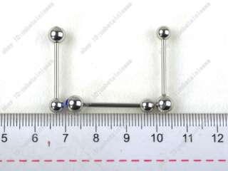 bb24 gauge 14g length 30mm top ball size 5mm buttom ball size 6mm gem 