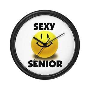 SEXY SENIOR Humor Wall Clock by 