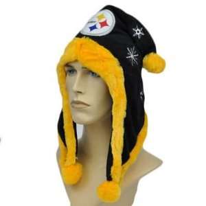 NFL Pittsburgh Steelers Black Yellow White Jester Pom Ball 