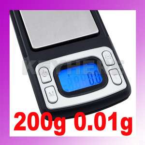 Digital 200g x0.01g Jewelry Pocket weight Balance Scale  