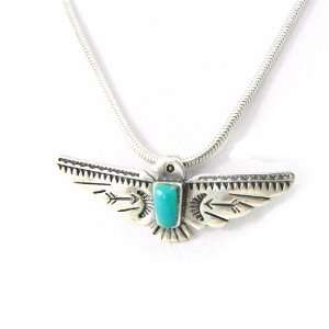  Necklace silver Navajos turquoise. Jewelry