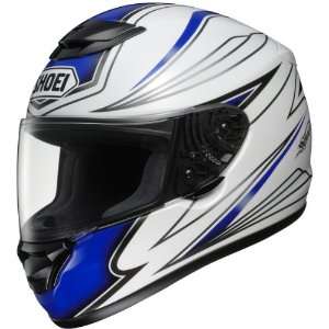  Shoei White/Black/Blue Airfoil Qwest Helmet 0115 3102 04 
