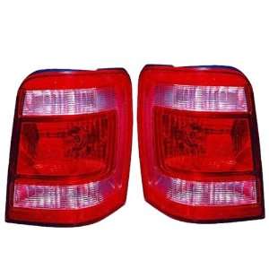  08 09 10 Ford Escape & Hybrid Taillight Taillamp Pair 