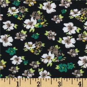  58 Wide Lightweight Starlet Jersey Knit Floral Kelly 