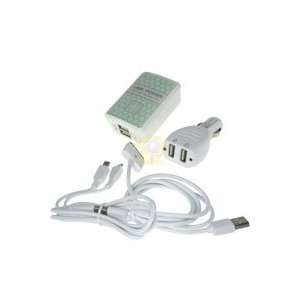 USB AC and Car Charger Adapters With Micro USB, Mini USB, iPhone Cabl 
