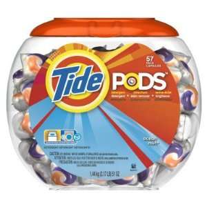  Tide Pods Detergent   Ocean Mist, 57 ct