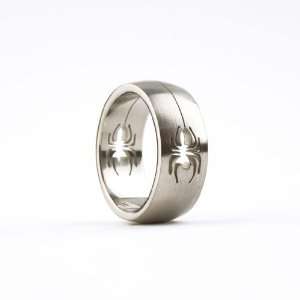  Stainless Steel Mens Brushed Cut Out Spider Ring Size 9 Jewelry