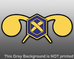 US Army Chemical Corps Insignia Sticker   decal seal emblem logo CBRN 