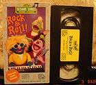 Sesame Street ROCK & ROLL Vhs~Song Lyric​k Poster Included Video 