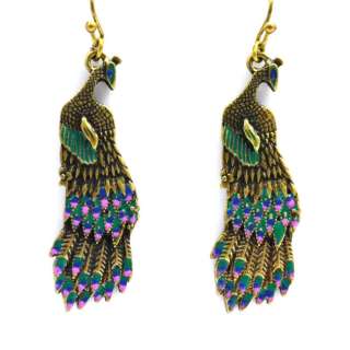 Original Lucky Brand Peacock Bird Drop Earrings JB33  