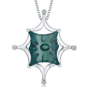  Butterfly Cut Buff Top Large 13.00 carats Sterling Silver 