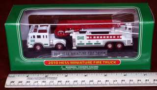 2010 HESS Miniature Truck   Fire Truck  