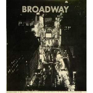  1944 Print New York City Broadway 43rd Street Seventh 