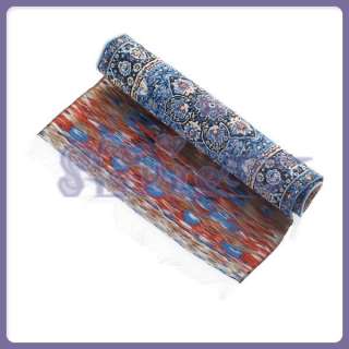   Embroidered Silk thread Dollhouse Miniature Carpet Rug Floor Covering