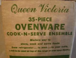   35 Piece Queen Victoria Ovenware Cook Serve Set GREAT DEAL  