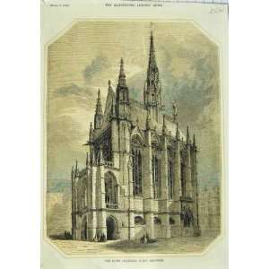  1856 SAINT CHAPELLE PARIS FRANCE ARCHITECTURE