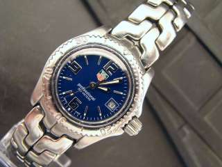   TAG Heuer Womens Link Stainless Steel Watch. Stunning Blue Dial