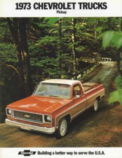 CHEVROLET 1973 Truck Sales Brochure 73 Chevy Pick Up  