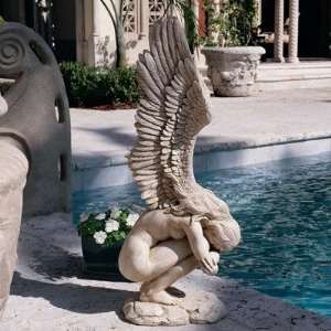   and Redemption Angel Sculpture in Stone Patio, Lawn & Garden