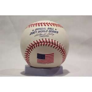 2001 World Series 1St Pitch Baseball 