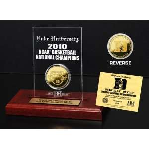  BSS   2010 NCAA Basketball Champions 24KT Gold Coin Etched 