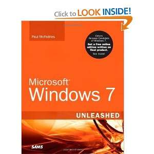  Microsoft Windows 7 Unleashed [Paperback] Paul McFedries 