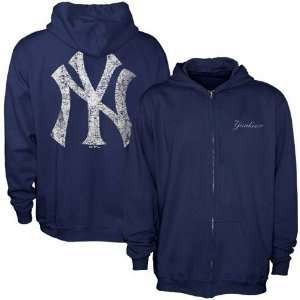   New York Yankees Youth Navy Blue Field Idol Full Zip Hoody Sweatshirt