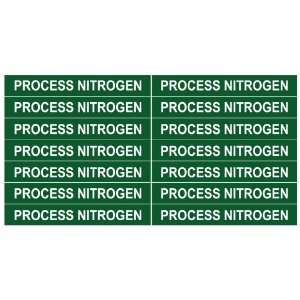 PROCESS NITROGEN ____Gas Pipe Tubing Labels__ 3 