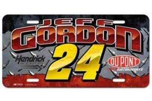 Jeff Gordon License Plate Tag Nascar Racing CLEARANCE  