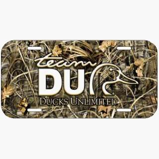  Ducks Unlimited License Plate   Camoflage *SALE* Sports 