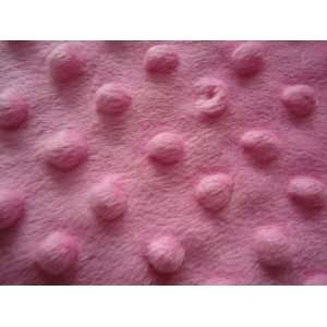  Minky Cuddle Dimple Dot Pink 58 to 60 Inch Fabric By the 