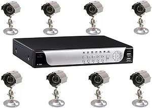 J2F NEW 8 EXTERNAL CCTV CAMERA 500GB 8 WAY H264 DVR KIT  