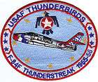USAF THUNDERBIRDS PATCH,F 84F THUNDERSTREAK,​1955 56 Y