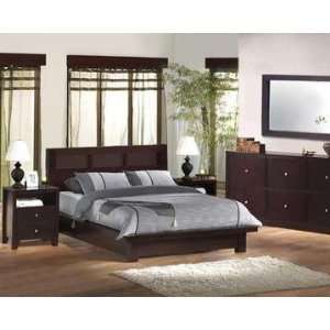  4 PC Knotch Platform Bedroom Furniture Set   500 Series 