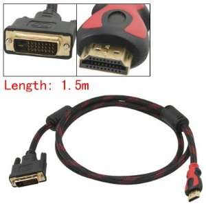   Gino 1.5m DVI D Male Jack to HDMI Male HDTV Adapter Cable Automotive