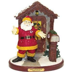  Kansas City Chiefs Welcome Home Santa Figurine Office 