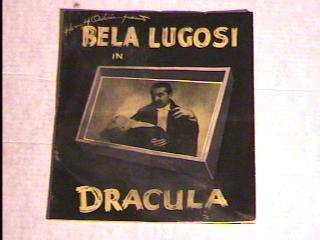 DRACULA PROGRAM BOOK STAGE REVIVAL 1943 BELA LUGOSI   