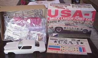 Bruce Larson USA 1 Camaro Funny Car MPC unbuilt 1/25th  