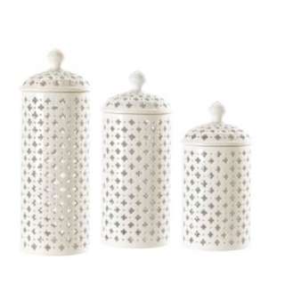ballard designs pierced ginger jar in white enhance a serene setting 