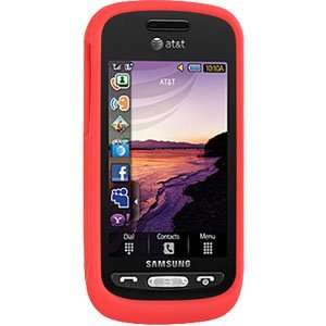  Silicone Skin Case for Samsung Solstice A887 (Red) Cell 