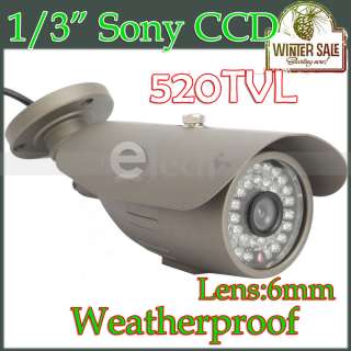 520TVL 1/3 sony CCD Security Camera 36IR Night Vision CCTV Outdoor 