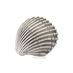 Ocean line collection   antique pewter scallop shell knob