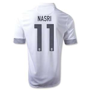 New Soccer Jersey Euro 2012 Nasri #11 France Away White Football Shirt 