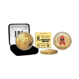  Atlanta Falcons BCA 24KT Gold Game Coin