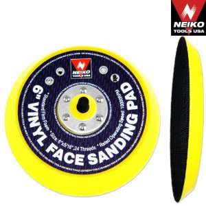  Neiko 6 Inch Velcro Face Sanding Pad for Vacuum