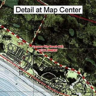 USGS Topographic Quadrangle Map   Panama City Beach (TB), Florida 
