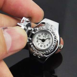   Diamond Jewellery Finger Ring Quartz Watch Women Fahion white  