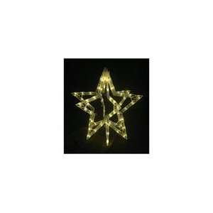  16 Lighted Gold 3 D Christmas Star Decoration