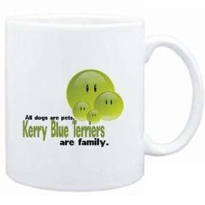  Mug White FAMILY DOG Kerry Blue Terriers Dogs