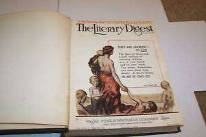 JAN   FEB 1921 LITERARY DIGEST bound magazines  